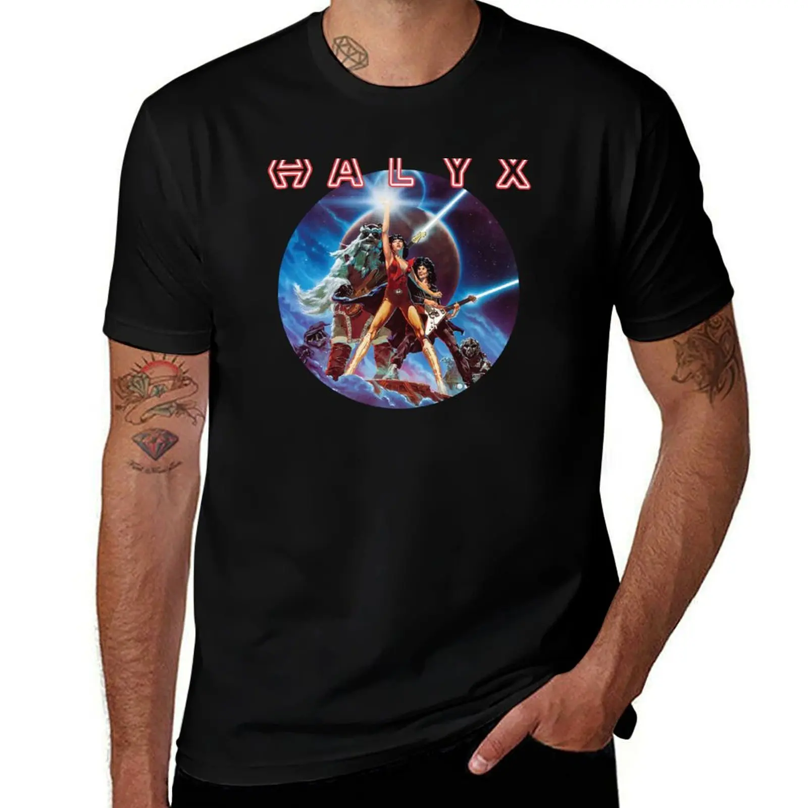 

Футболка Halyx Band, персонализированная футболка, мужская футболка из 100% хлопка, футболка люксового бренда