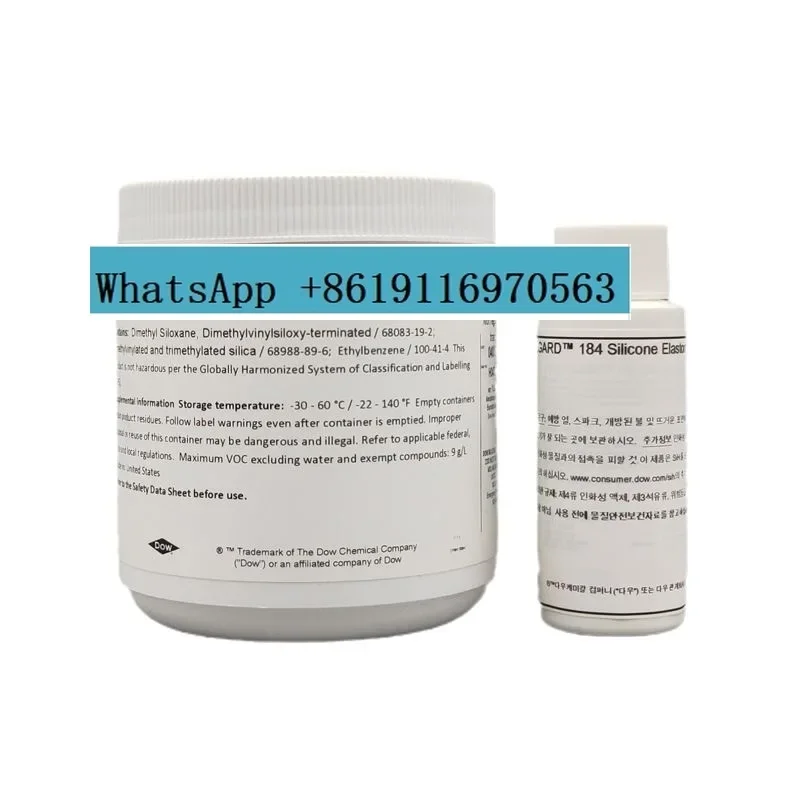 American Dow Corning DC184 PDMS Optical Glue Dow Corning 184 Clear Polydimethylsiloxane Flexible Potting Glue