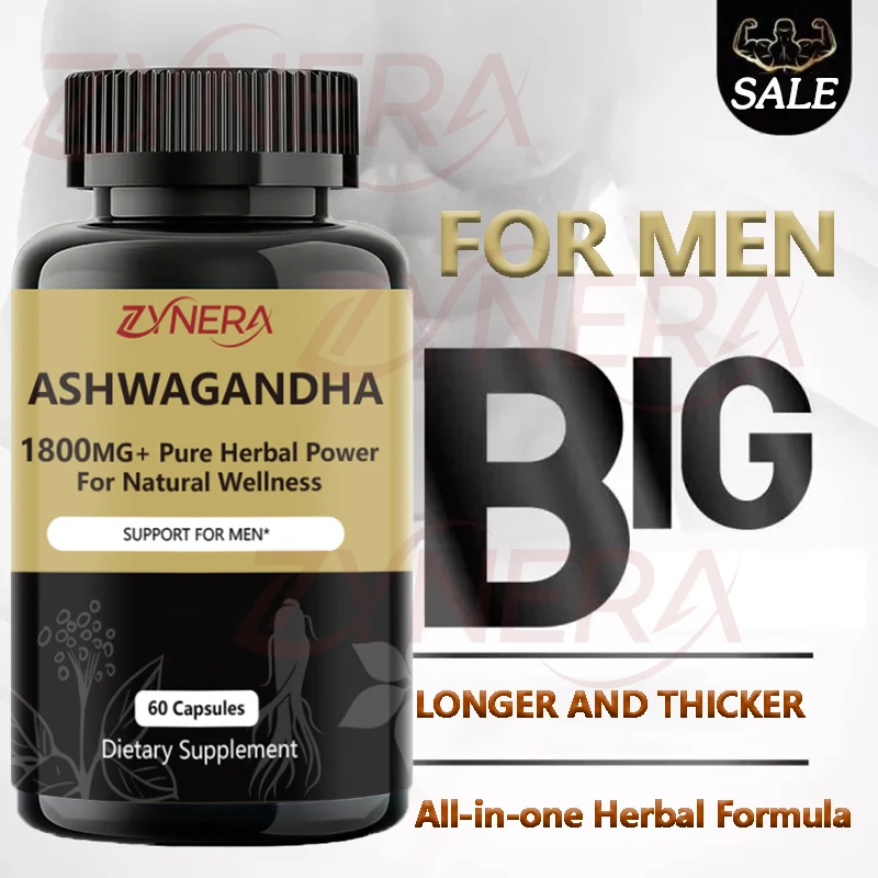 

Ashwandge Extract Capsules for Men Black Maca Natural Energy Supplement Pen-is Enlargement E-rection Capsules Male Enhancement