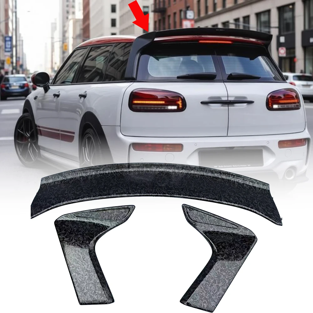 

Genuine Carbon Fiber Rear Spoiler For Mini Clubman F54 2016-2024 High Kick Trunk Wing Auto Tuning Parts