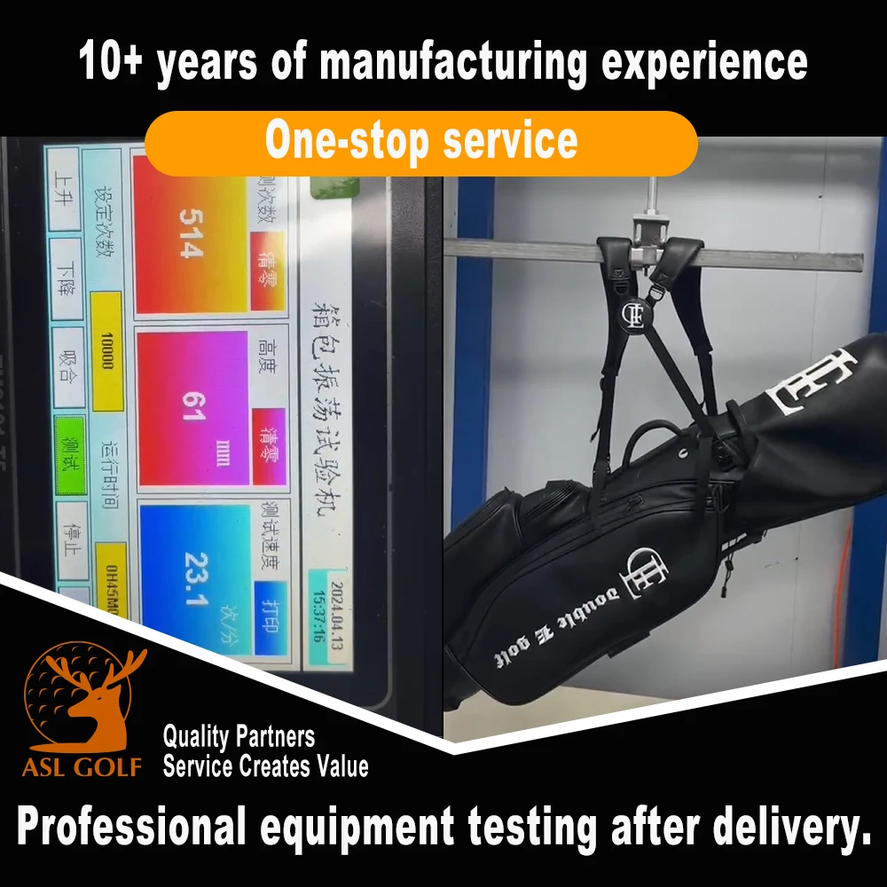 ASL GOLF Peças personalizadas Bolsa de golfe pequena Bolsa de golfe de couro pu leve e à prova d'água