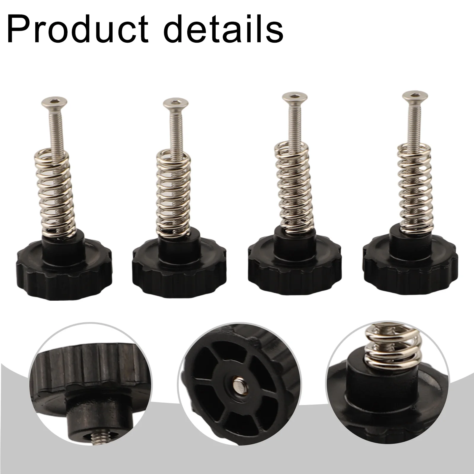 Leveling Spring Knob Kit For M3 Nut Spring For 3D Printer Hot Bed Platform Leveling Spring Knob Assembly M 3 Nut Kit Tool Part