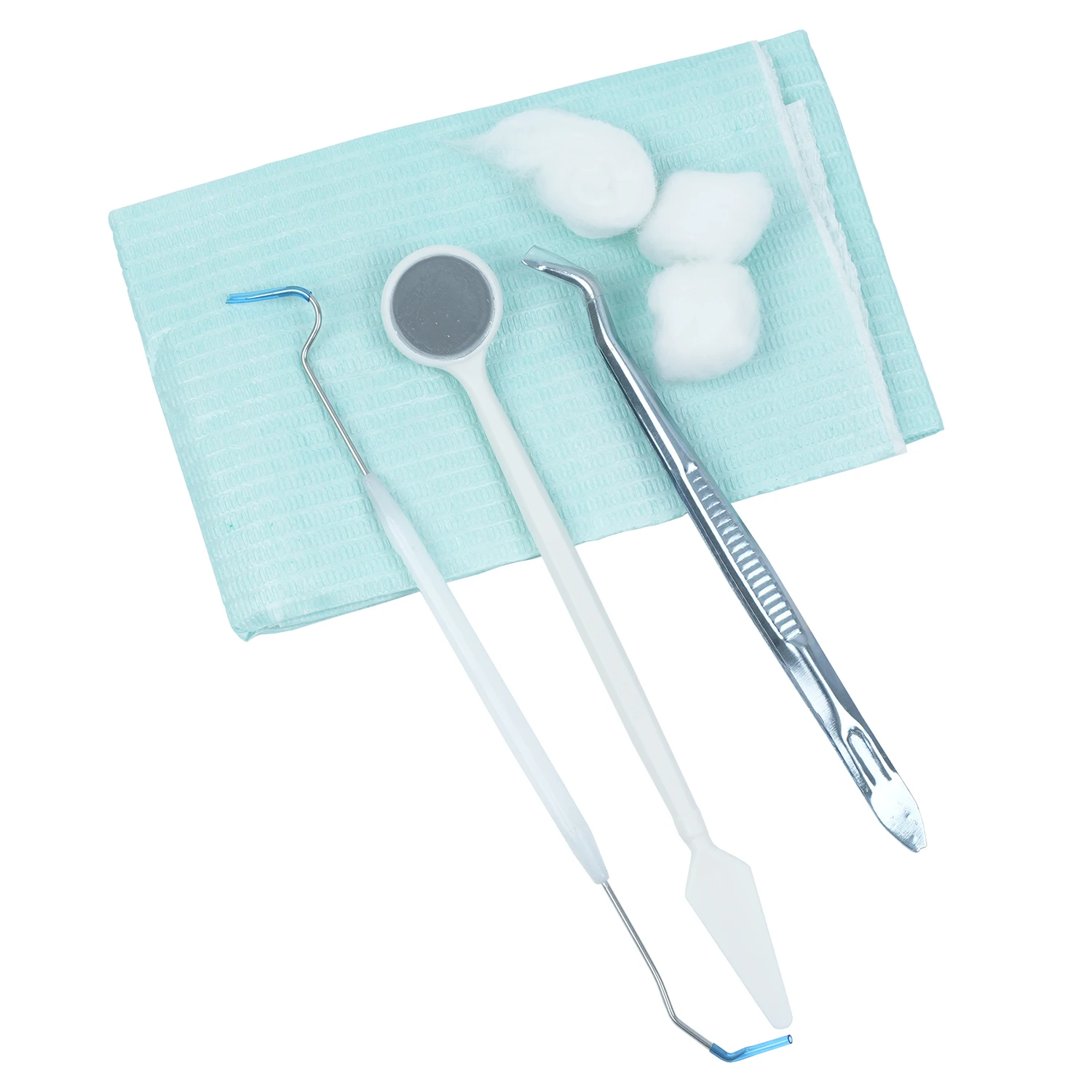 Tomenty-caja de Instrumentos dentales desechables, herramientas de examen de dentista, combinación de cuidado bucal, 8 unids/lote por paquete