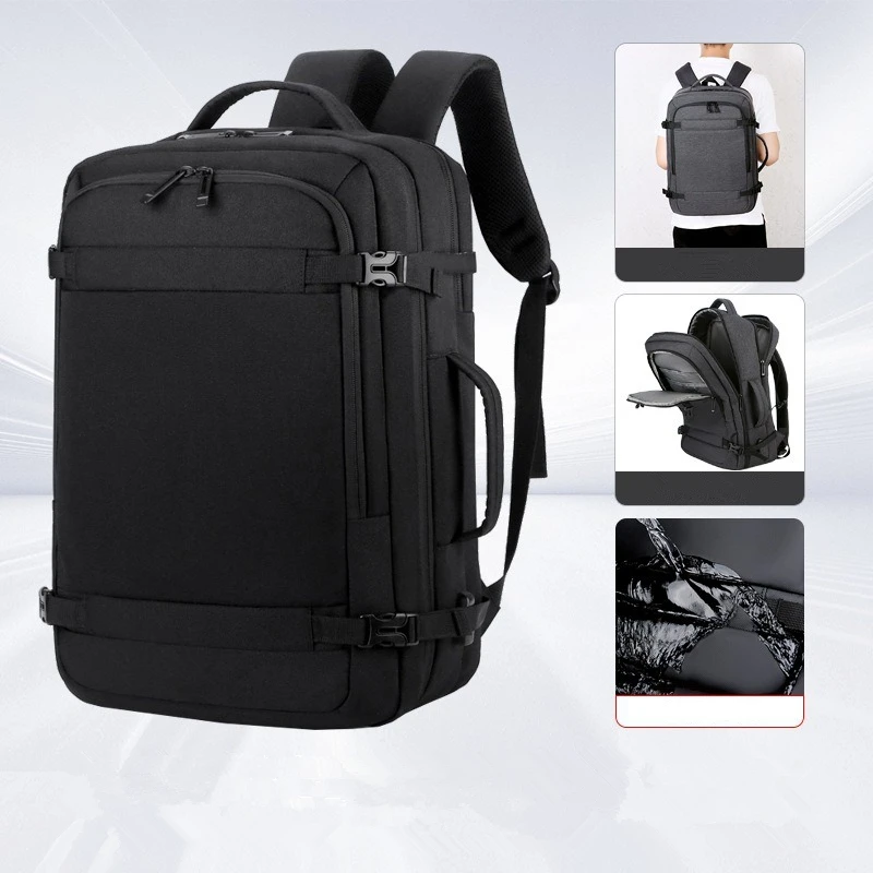 

Nesitu Высокое качество большой емкости черный серый 14 15,6 16-дюймовый дорожный рюкзак для ноутбука школьный рюкзак для мужчин женщин водонепроницаемый M1907