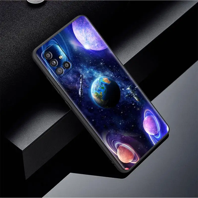 Planets Space Venus Sun Mars Case For Samsung Galaxy A54 A52 A14 5G A53 A12 A13 A71 A23 A34 A33 A21s Phone Cover