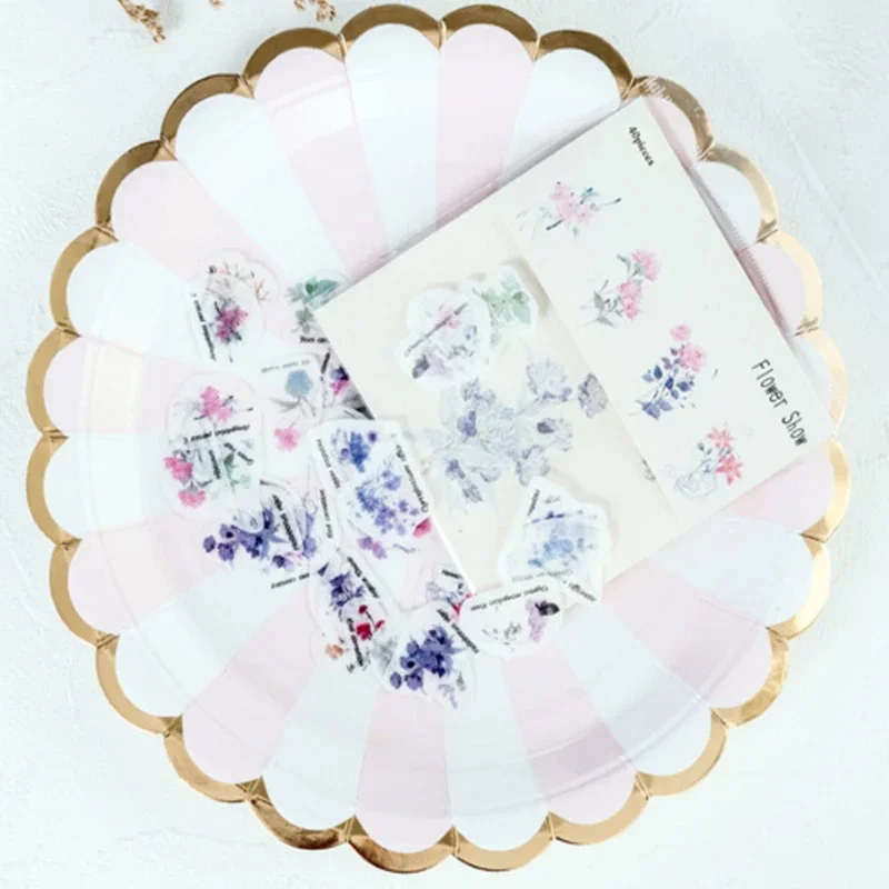 40pcs/lot Journal Special Oil Creative Sticker Pack Vintage Decoration DIY Collage Decal Supplies Multi Styles Kawaii Stickers
