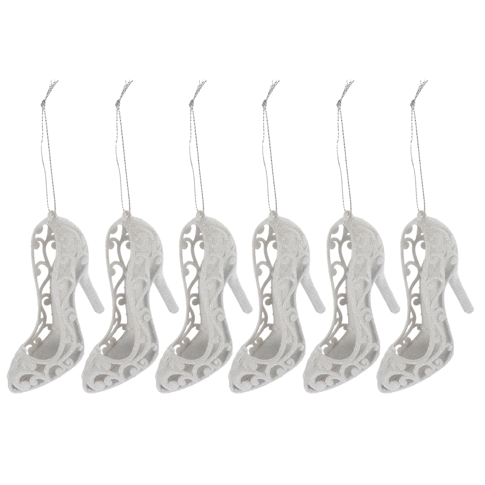 

6 Pcs High Heels Pendant Ornaments for Tree Heeled Christmas Cartoon Plastic Fancy Holiday