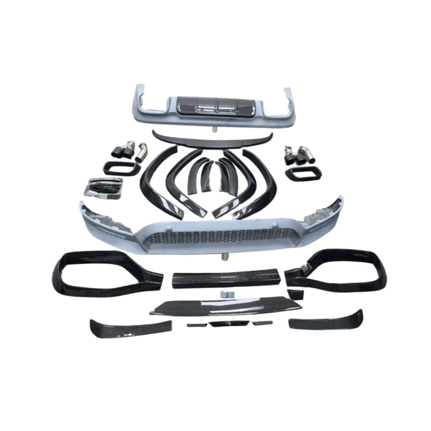 

GLS BS Carbon Fiber Wide Body Kit - Premium Front Lip, Rear Diffuser Fender Flares