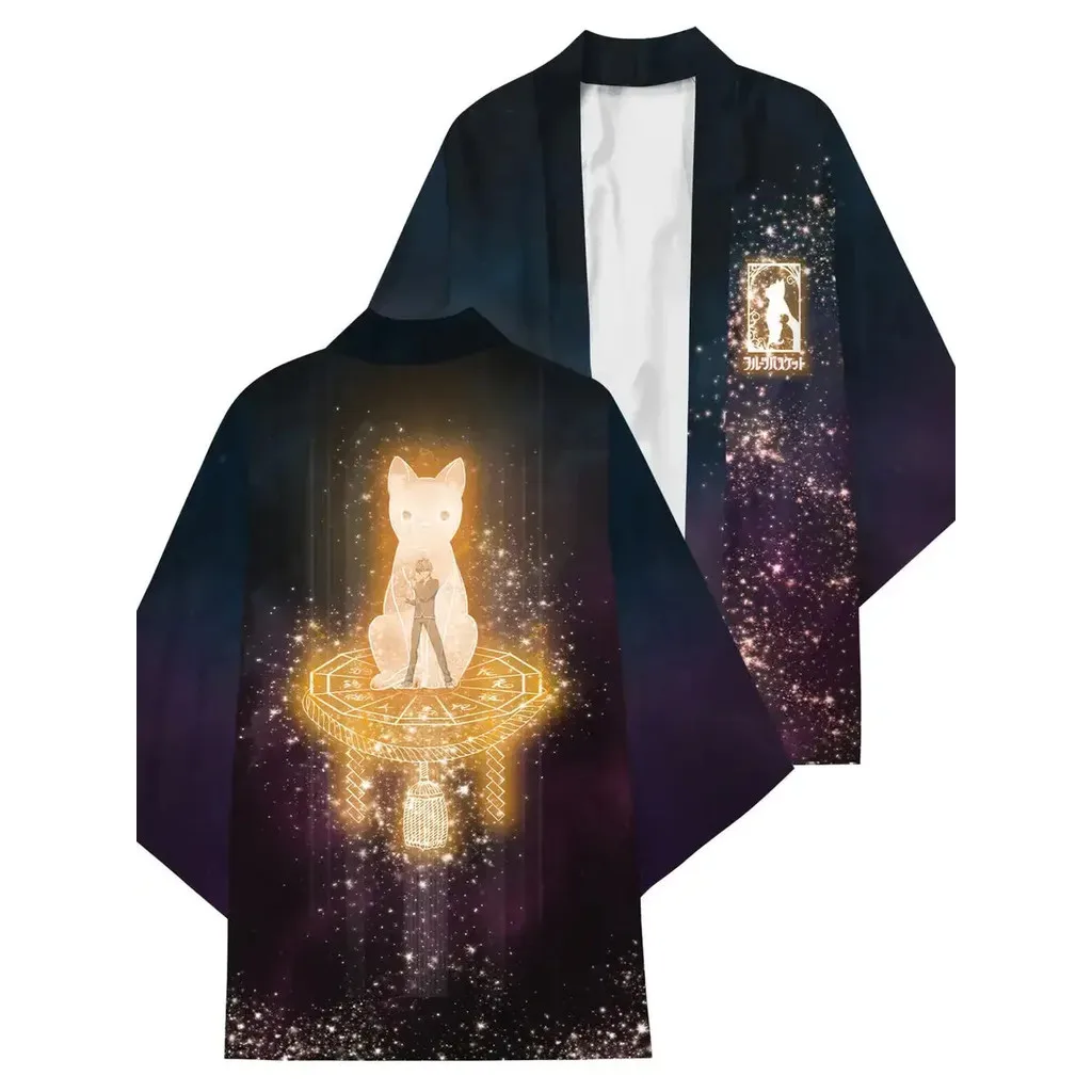 أزياء 3D الطباعة انمي ياباني كيمونو تأثيري الرجال النساء الصيف عارضة بارد الشارع قمم