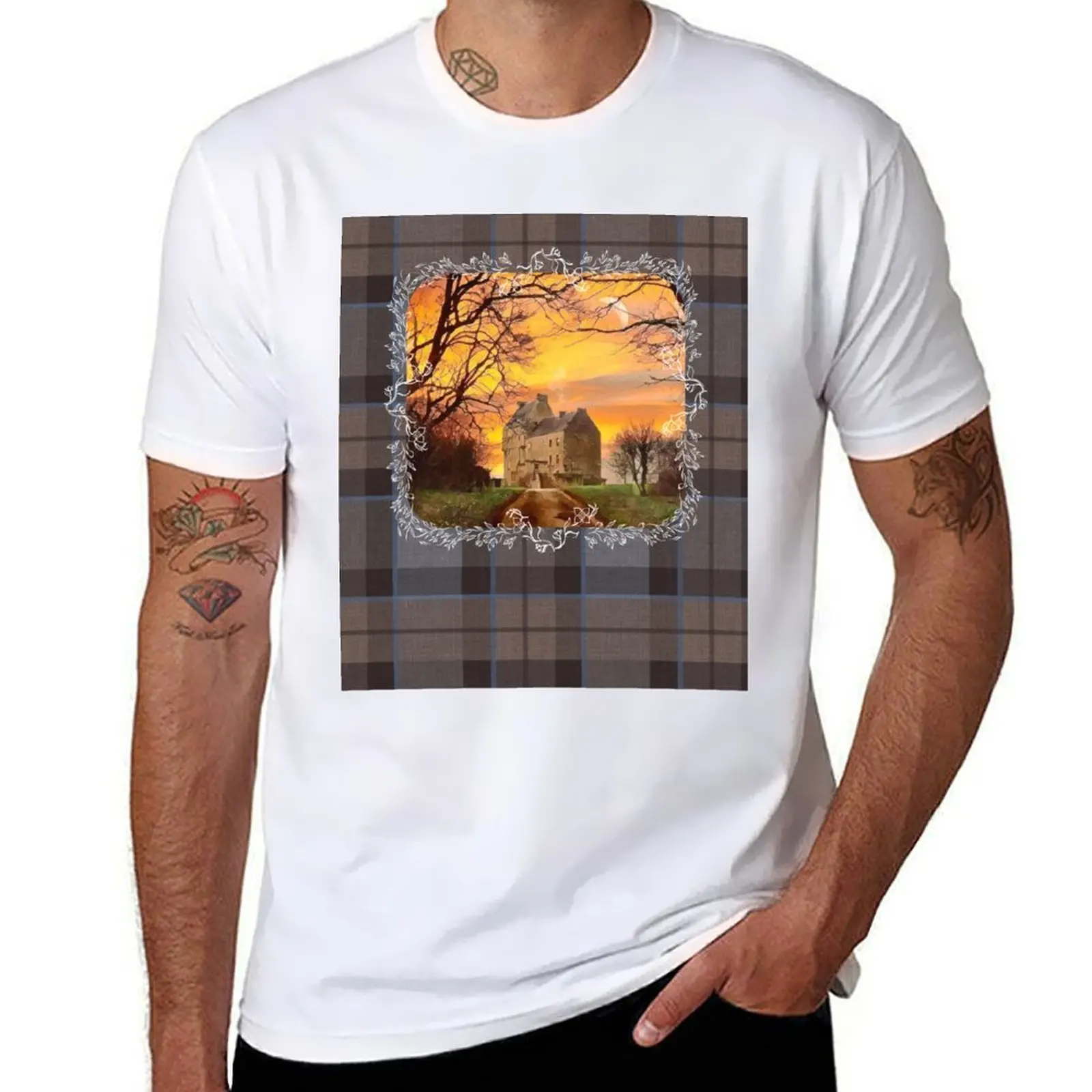 

Outlander Take Me Home to Lallybroch Plaid Tartan T-Shirt anime tshirt mens graphic t shirts T-Shirt