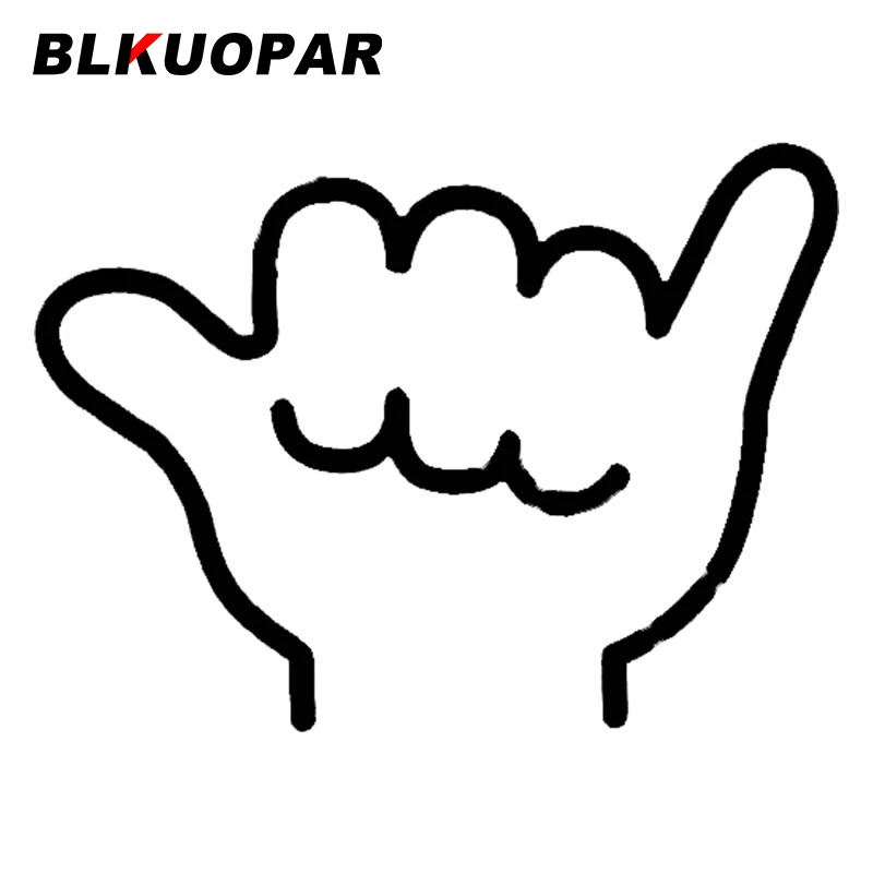 

BLKUOPAR Gesture One Hand Silhouette Car Stickers Waterproof Decal Suitcase Windshield Creative Car Assessoires JDM Decoration