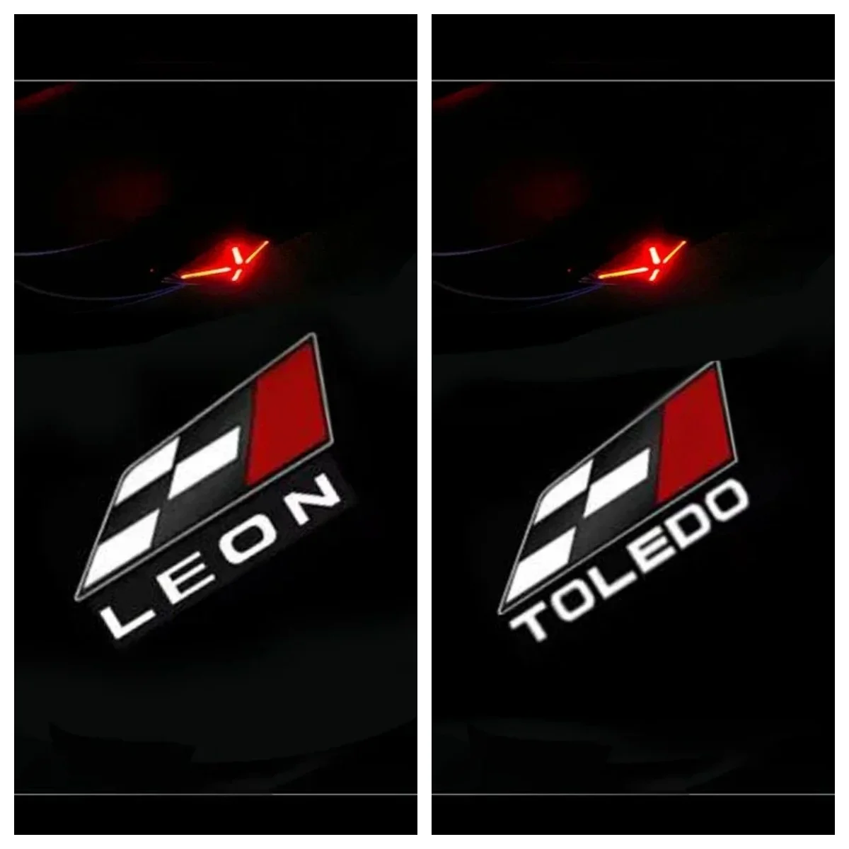 

2Pcs Car Styling Auto Door LED Decoration Wireless Welcome Light Logo Projector for Seat Leon Toledo Alhambra FR Car Goods