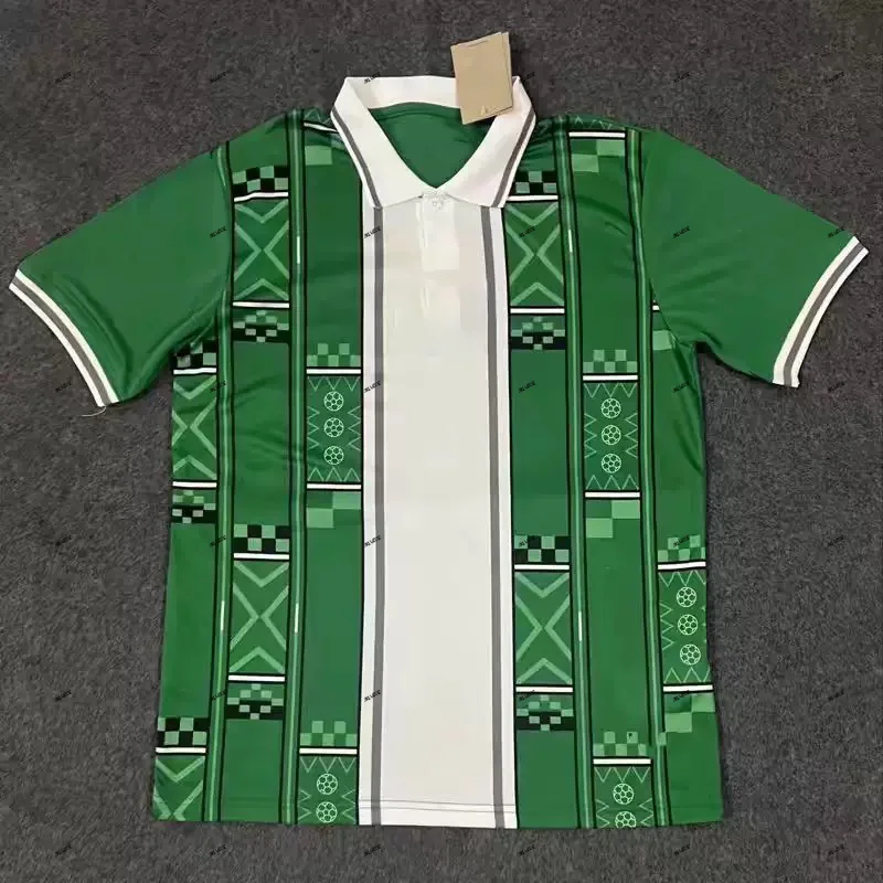 24 25 Männer Kinder Erwachsenen Fußball Trikot männlich nach Hause Top T-Shirt Match Zug Jungen T-Shirt Kinder Uniform Kleidung Nigeria Sommer Polo neu