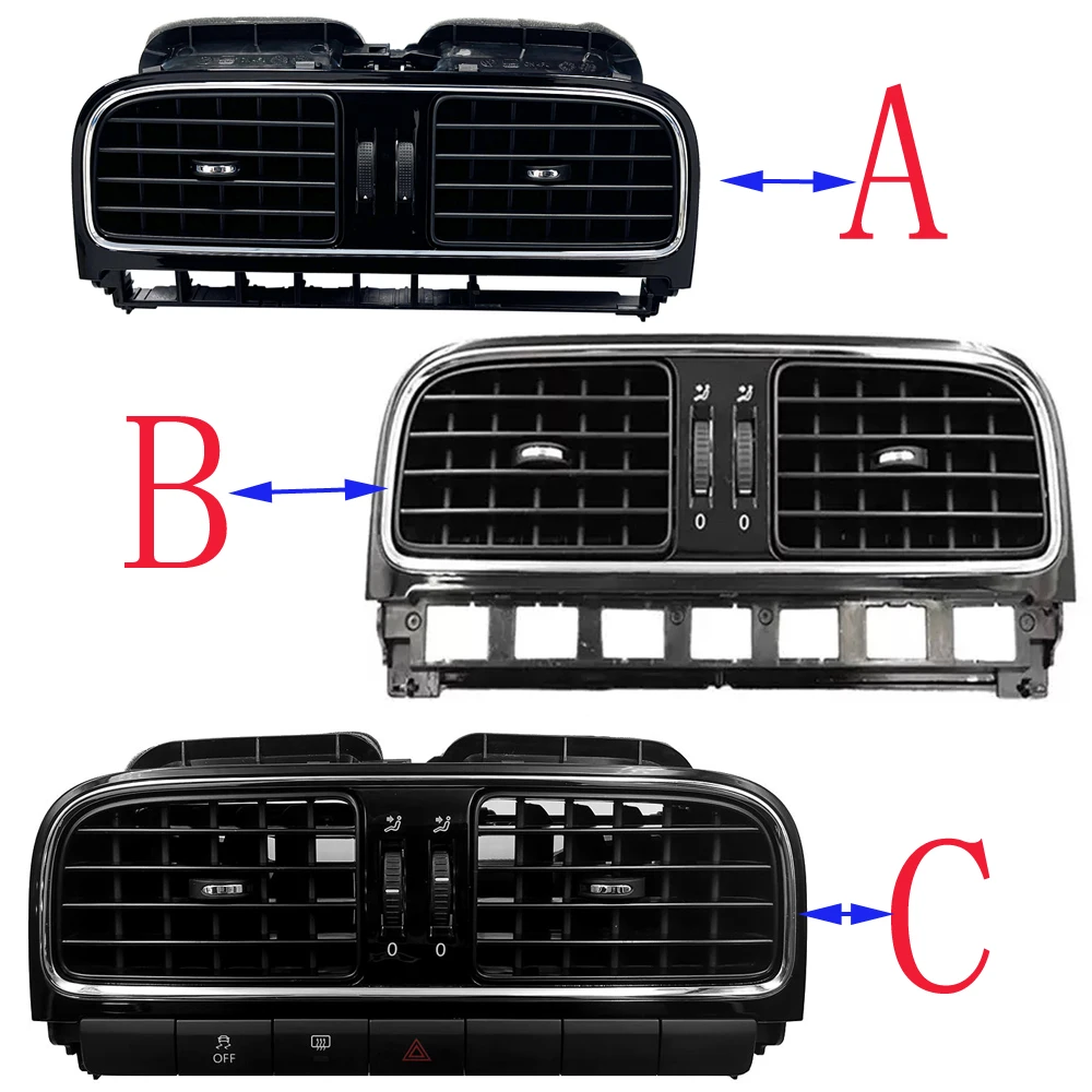 OEM 6RO819728BC New Car Air Conditioner Outlet Frame A/C Vents Plate Panel for Volkswagen POLO 2014-2018