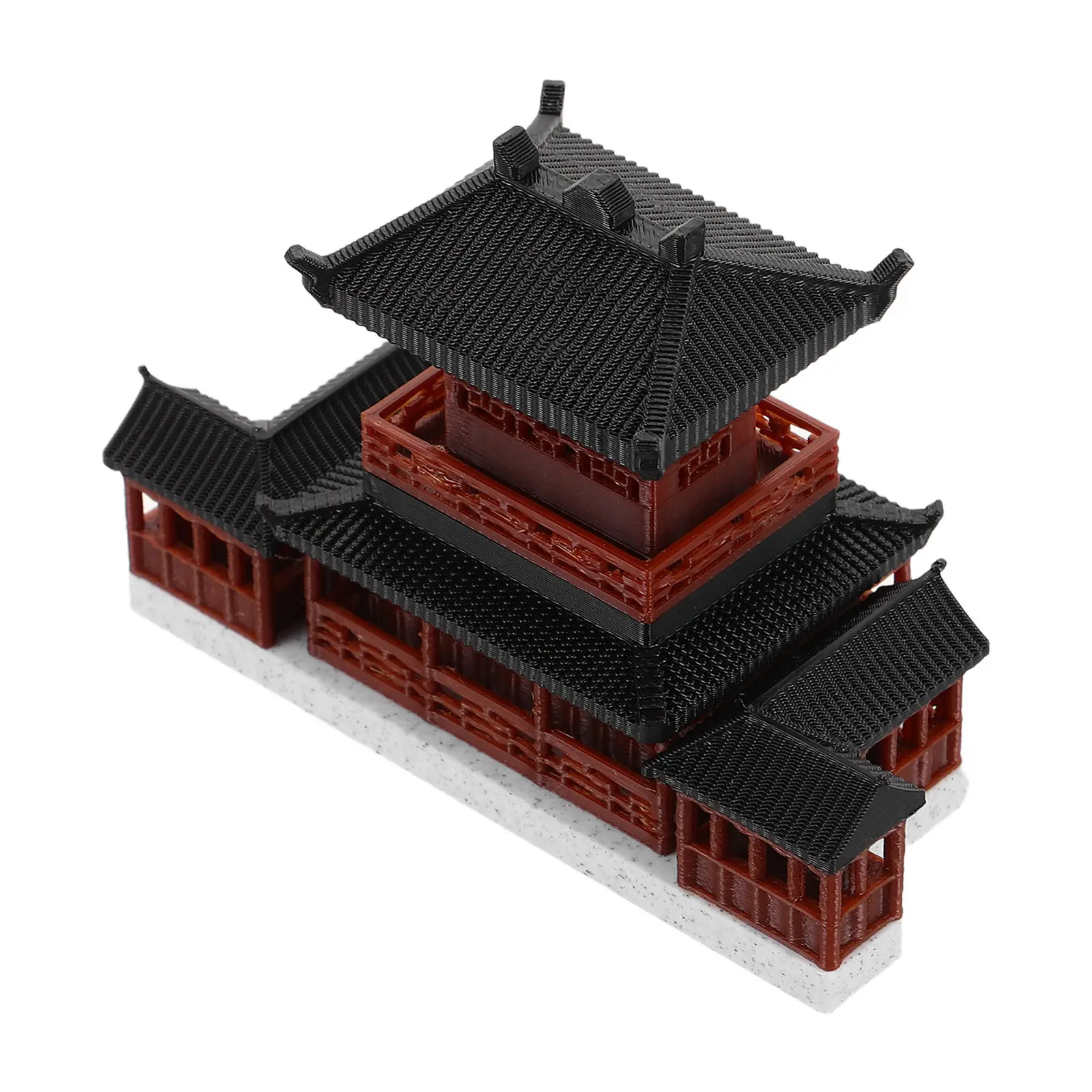 Miniature Pavilion Statue Hexagonal Pavilion Ornamental Fairy Garden Zen Garden Decor Micro Landscape Asian Pagoda Sculpture