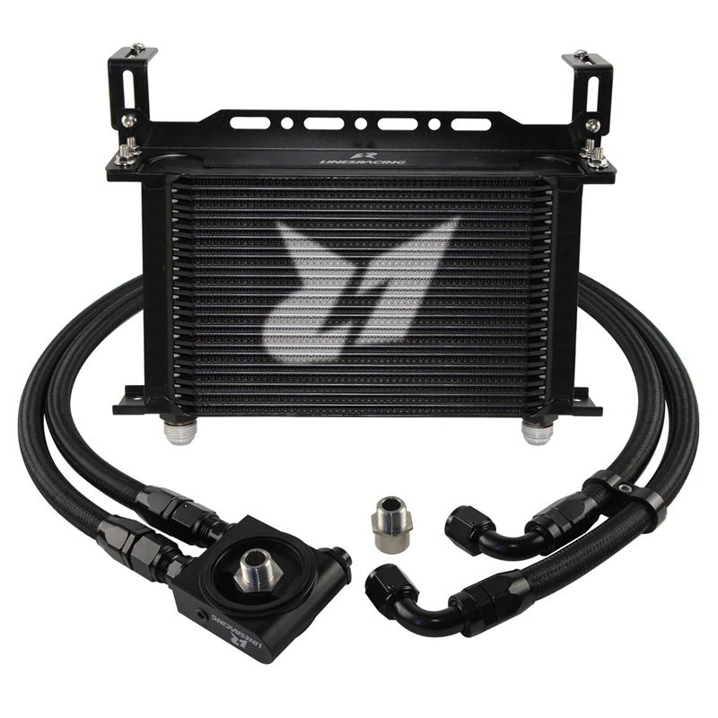 Oil Cooler Kit Universal AN10 25 Row  with 73 Degree C Thermostatic Oil Filter Sandwich Plate