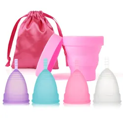 New Medical Grade Silicone Menstrual Cup Sterilizer Feminine Hygiene Menstrual Cup Sterilizing Menstrual Period Cup for Women