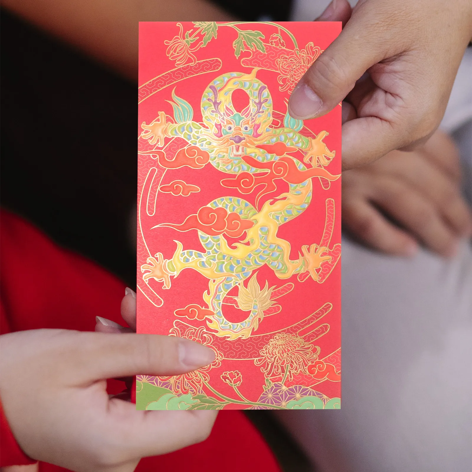 

6 шт. красных конвертов с китайским драконом, бумажные конверты для денег, подарок на Новый год, красные конверты для Лунного фестиваля 2024, денежные пакеты 2024