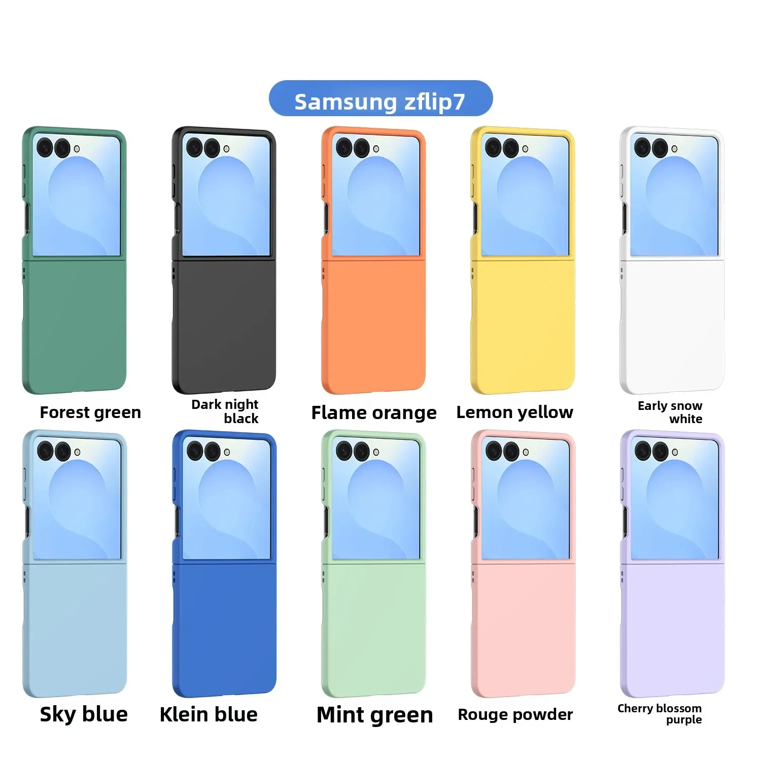 Handyhülle für Samsung Z Flip 8 7 FE 6 5 4 3 Flip7 Flip6 Flip5 Flip8 5G Schutzhülle Schlank Dünn Süßes Candy-Design Angenehmes Hautgefühl – Detail 13