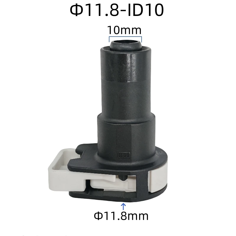 11.8mm ID10 fuel pipeline quick male connector plastic car fuel line dedicated clip lock coupler elbow 1PC
