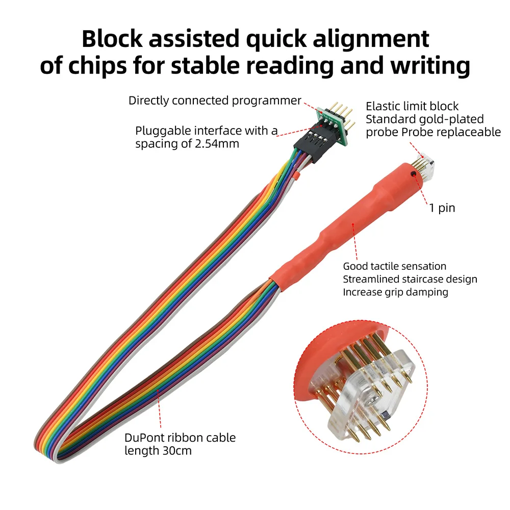 SOP8-150mil / WSON Micro-chip Pogo Pin Programming/R/W Test Probe No-Desoldering for Industrial Motherboards