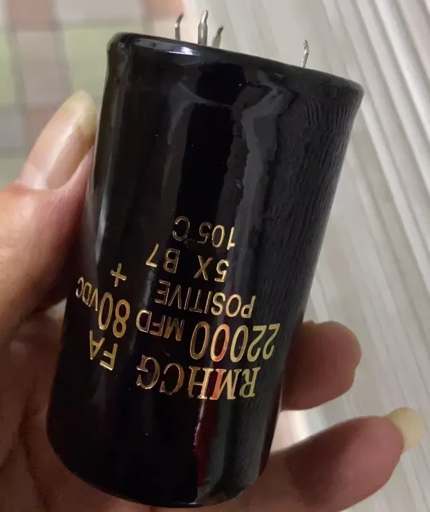 Aluminum electrolytic capacitor 4 feet 22000UF 80V  40MM*80MM 35*100MM capacitor Electronics New and original import capacitor