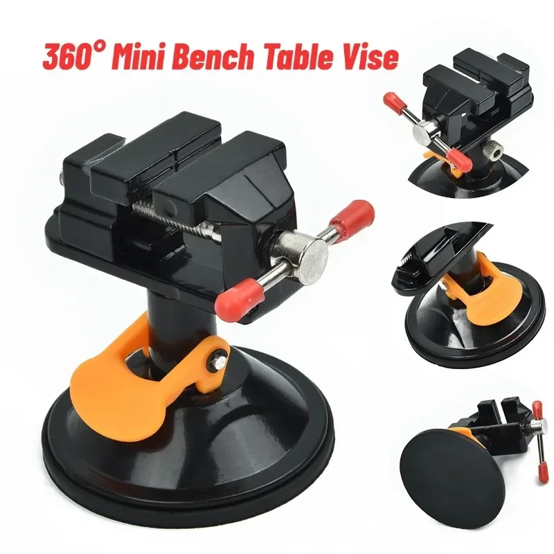 

Jewelry Vice Vise Stand Rotary Mini Bench Table Vise Lightweight Aluminum Bench Vice For Jewelry Hobby Work Table Bench Vises