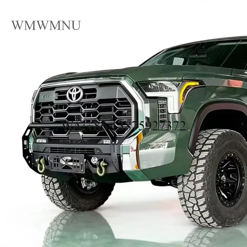 Wmwmnu for Vipera 2022-2025 Carbon Steel Front Bumper Guard Bar with Winch Mount and Light Brackets Air Intake Protection