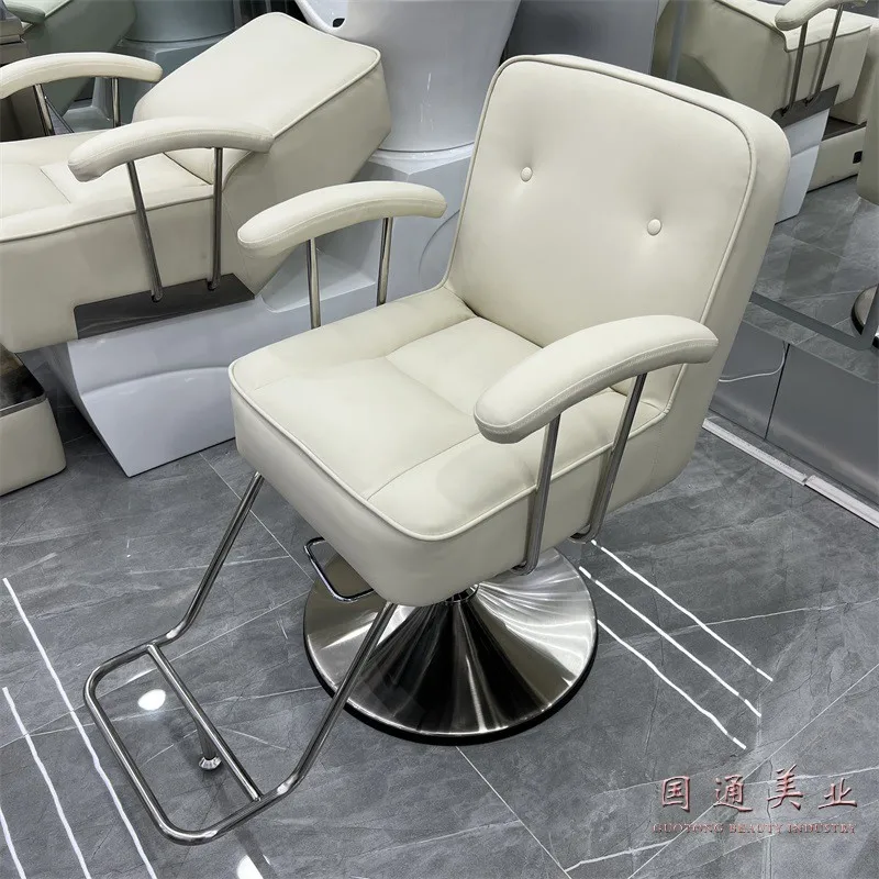 Swivel Barber Shop Barber Chairs Cosmetology Office Spa Stool Barber Chairs Beauty Salon Gaming Cadeira Tattoo Furniture QF50BC