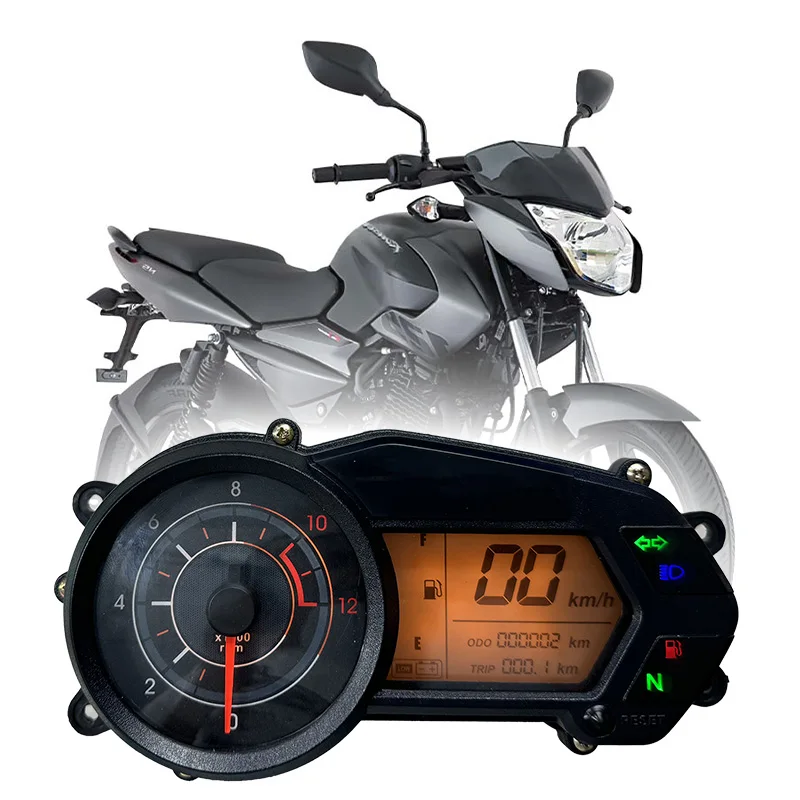 

Plug And Play LCD Motorcycle Accessories Speedometer Tachometer Dashboard Moto Digtal Display Dash Panel for Bajaj pulsar 135 LS