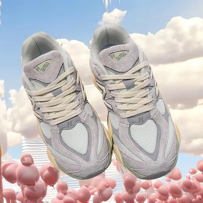 حذاء جري ريترو 9060 - زوجان للجنسين، مرقع عصري، دافئ للخريف/الشتاء