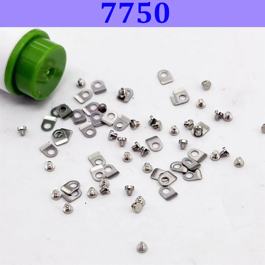 10 Pairs Fixed Machine Screws with Locking Plate for 7750 Mechanical Movement Watch Repair Accessories