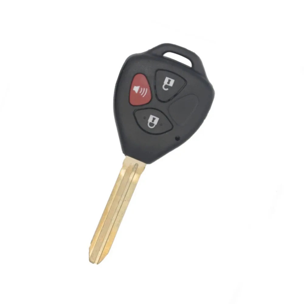 PREISEI 40Pieces/lot Plastic Black Car Key Remote Case For Toyota 2 3 4 Button TOY43 Blade