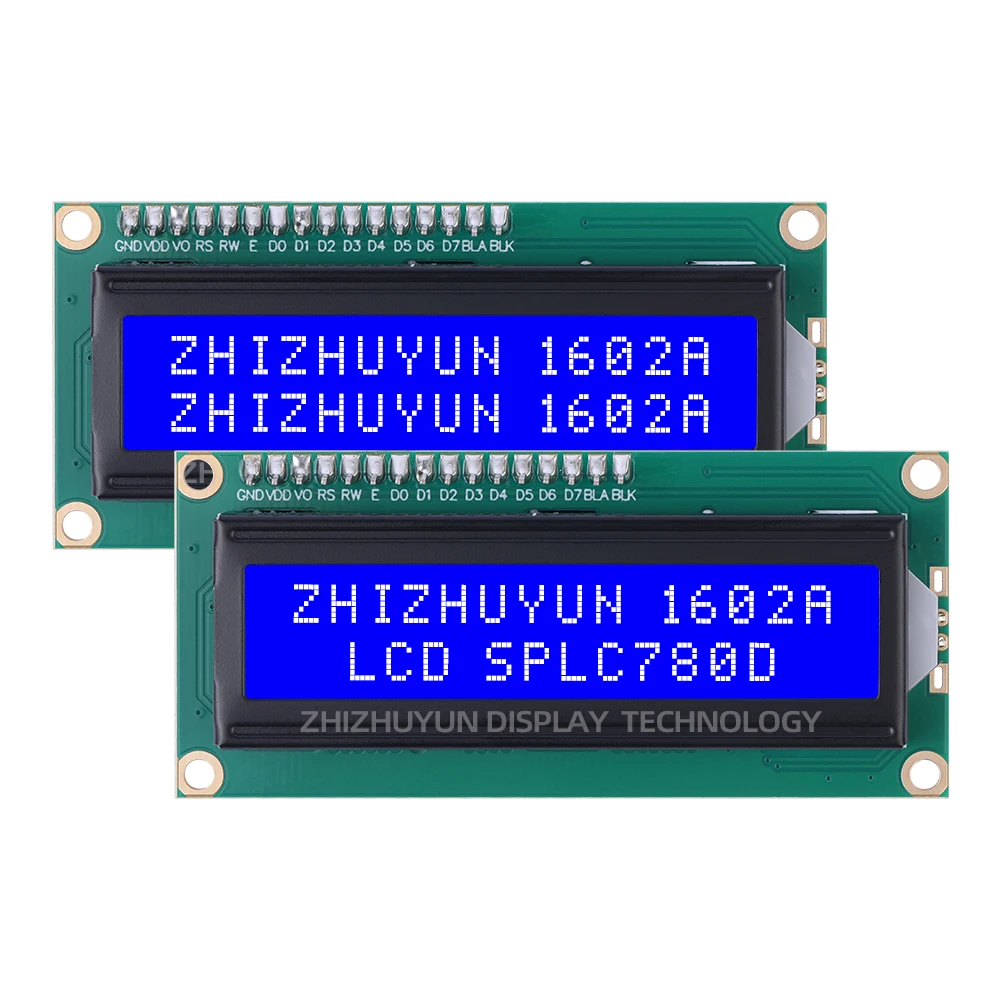 Carte adaptateur lumière verte émeraude PCF8574, 1602A IIC, haute luminosité, écran LCD 16x2, écran d'affichage de qualité industrielle