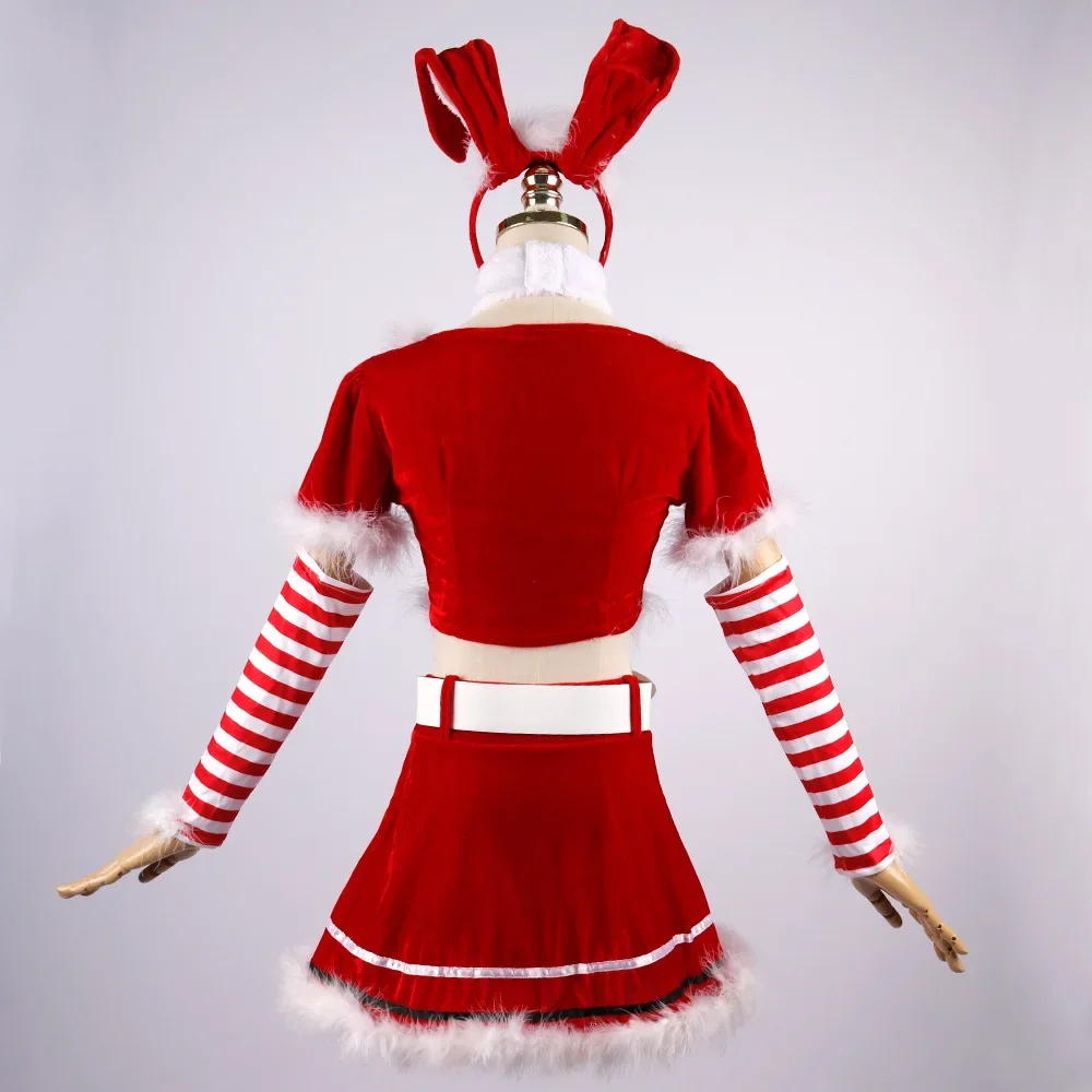 Vestido gótico de Navidad para mujer, traje Vintage victoriano para fiesta de Navidad, disfraz de Cosplay para niña, traje de conejito para carnaval