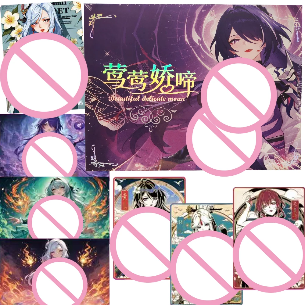 

Beautiful Delicate Anime Girl Collection Cards Goddess Feast Creative Fun Grating Color Changing Cards Doujin Toys Hobbies Gifts