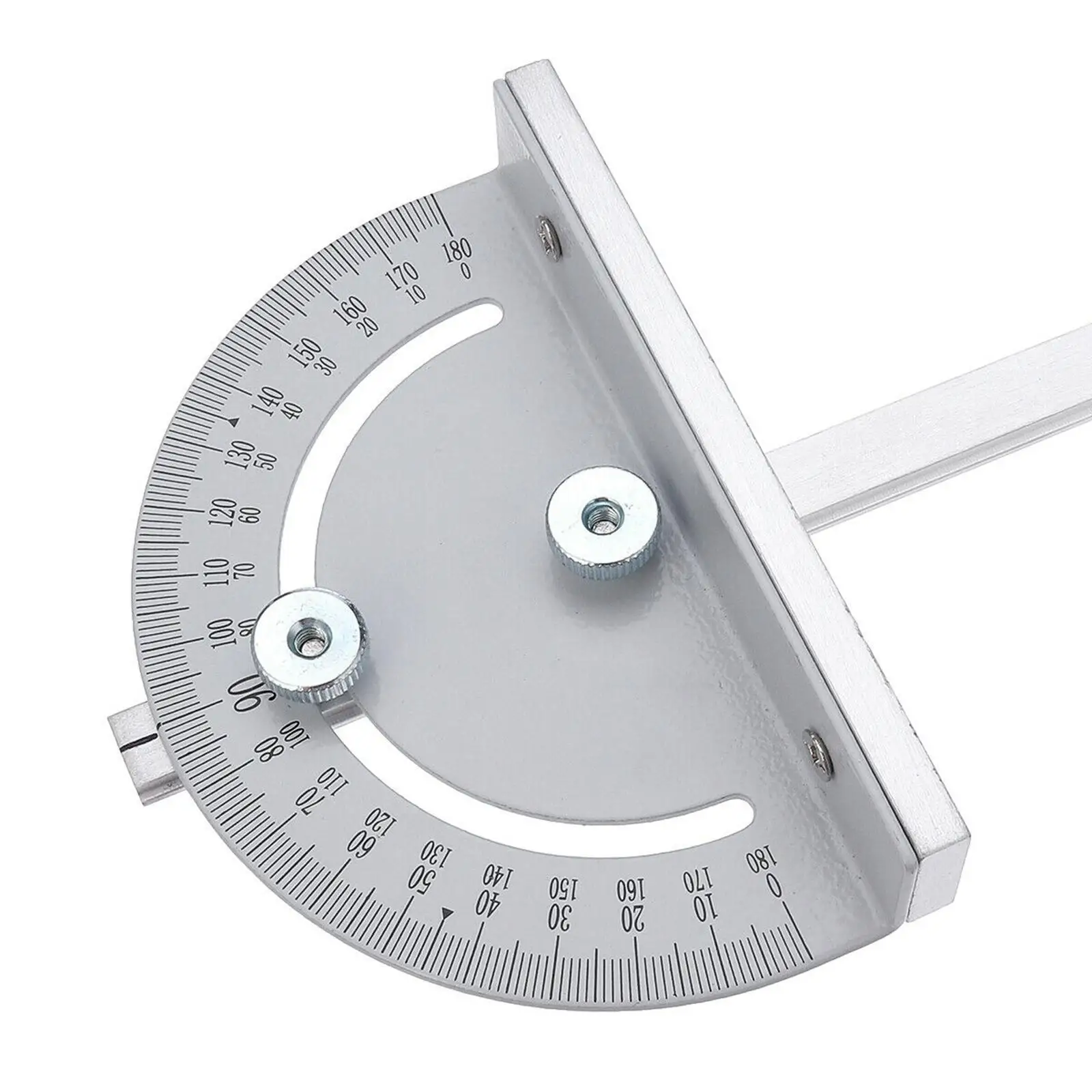 Metal Protractor 180 Degrees Round Head Angle for Woodworking Drawing