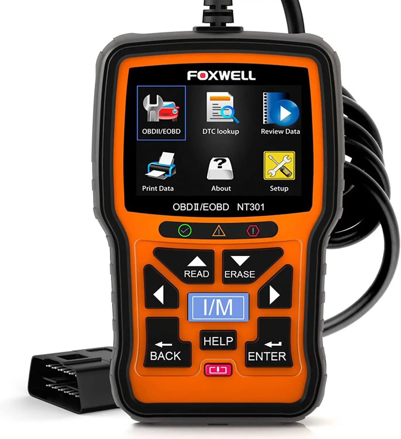 

FOXWELL NT301 OBD2 Scanner Live Data Professional Mechanic OBDII Diagnostic Code Reader Tool for Check Engine Light