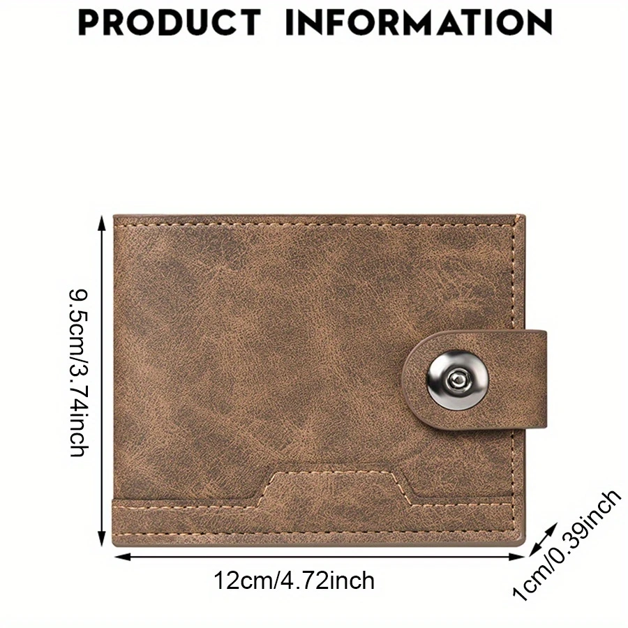 Custom Name Men’s Classic Bifold Wallet,Premium PU Leather Purse, Sentimental Thoughtful Gift for Father and Husband Daily Use. - view 4