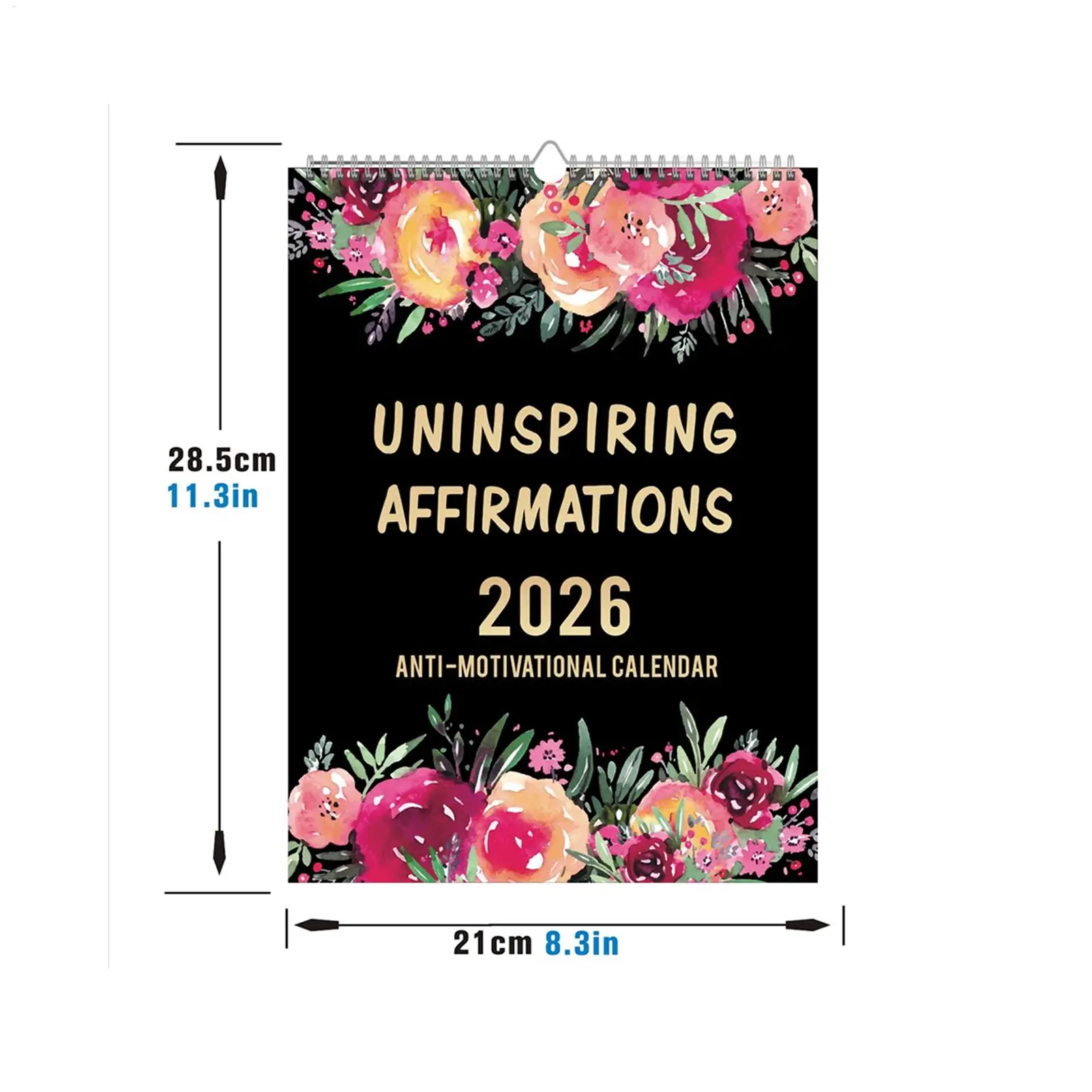 2026 تقويم الحائط 12 شهرا دوامة ملزمة مخطط السنة التقويم 2026 مضحك مخطط إدارة الوقت الشخصي مع السخرية #6