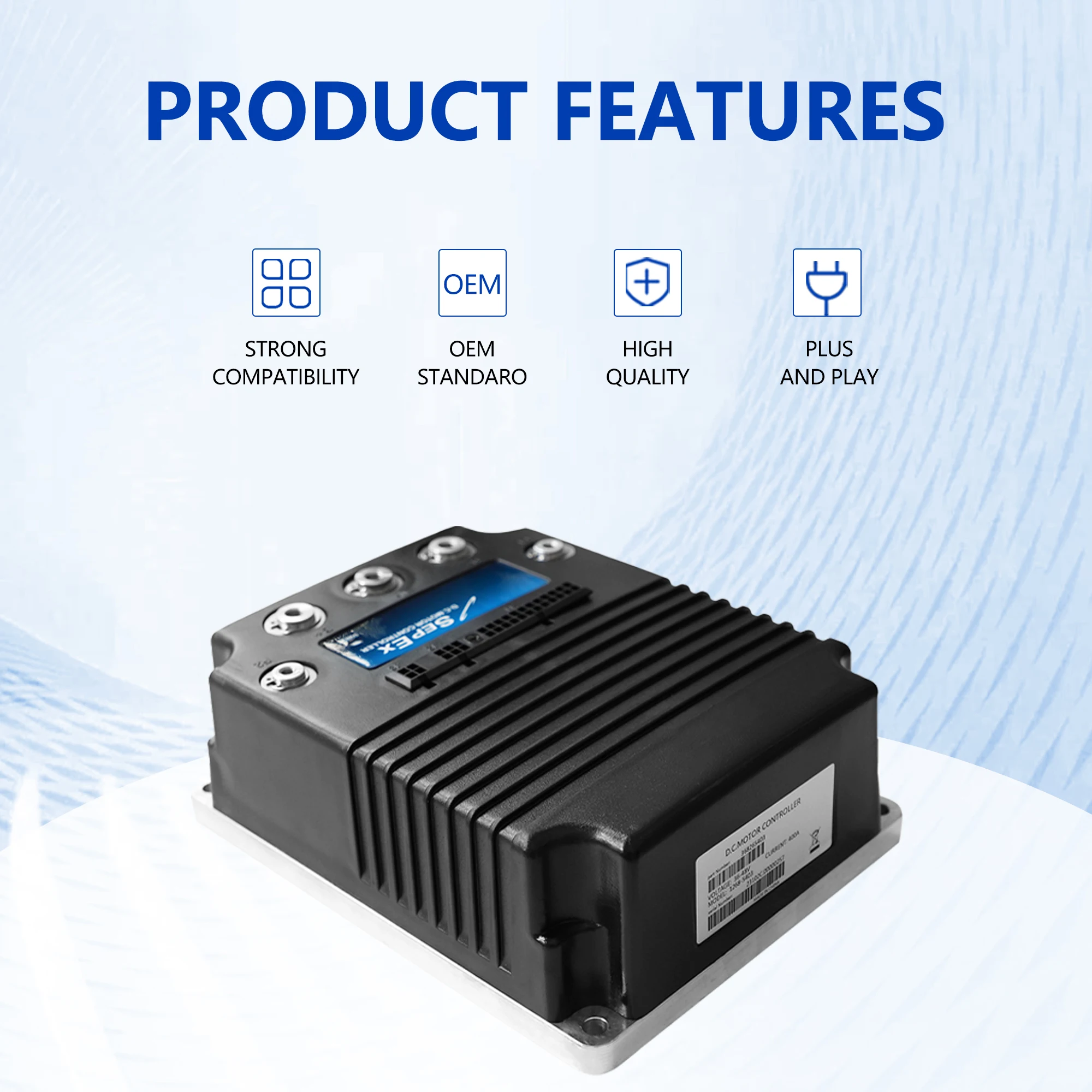 1268-5403 48V 400A Controlador de velocidade do motor DC para carrinho de golfe Curtis Ezgo Club Car 1999-UP