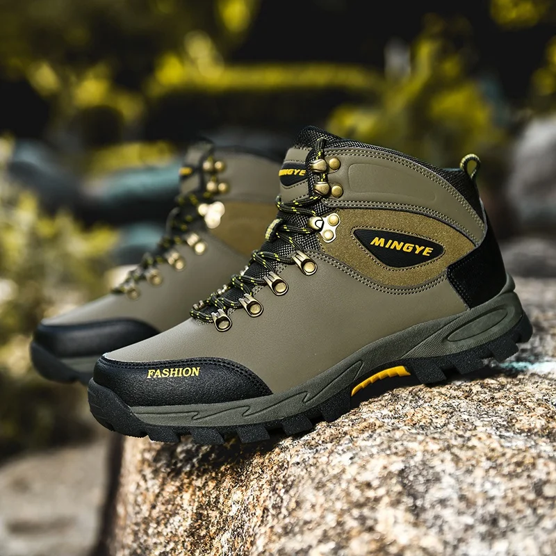 

Hiking Shoes Men's Ankle Boots Outdoor Climbing Camping Shoes Anti-slip Trekking Tourism Sneakers Men Hunting Trail Sport Shoes
