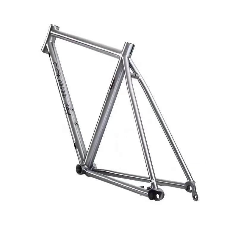 Custom Size Ti3Al2.5V Titanium Alloy BMX Road Mountain Disc Brake Bicycle Frame 1.4-1.5kg Sand Blasted & Wire Drawn