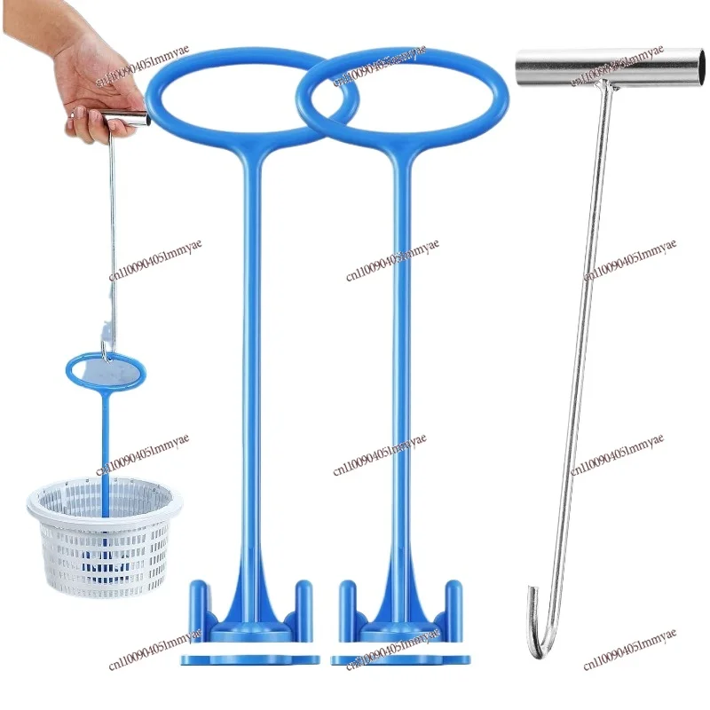 

2-Piece Separator Basket Handle, Pool Separator Basket Hook, Universal Pool Separator Basket Handle Fits All