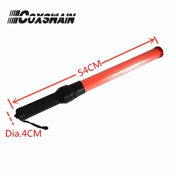 Segurança ao ar livre led bastão de tráfego sinal de segurança aviso piscando luz led varinha de tráfego baton à mão polícia ref baton SF-900