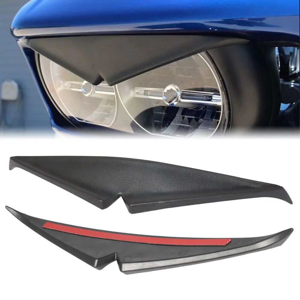 Motorcycle Headlight Eyelids Upper Tip Trim Cover Visor Headlight Eyebrows Sticker Decoration Accessories