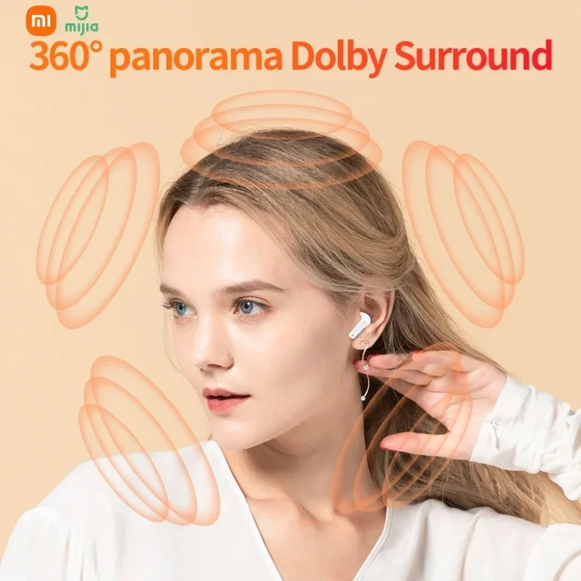Xiaomi B9 سماعة رأس لاسلكية بلوتوث 5.3 TWS داخل الأذن تحكم ذكي إلغاء الضوضاء ستيريو HD دعوة سماعة الألعاب الرياضية
