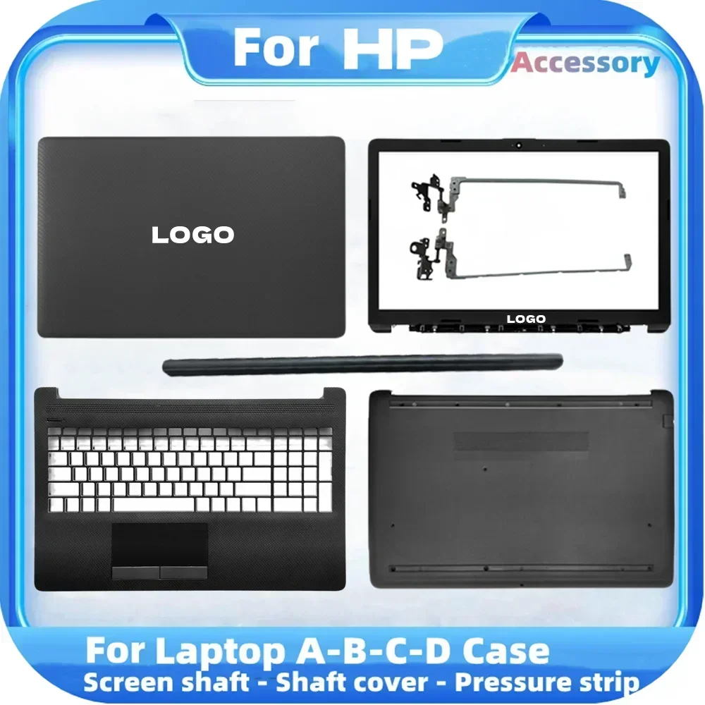 

LCD Back Cover For HP 15-DA case 15-DB 15-DX 250 255 G7 TPN-C135 TPN-C136 Laptop Front Bezel/Hinges/Palmrest/Bottom Case Black