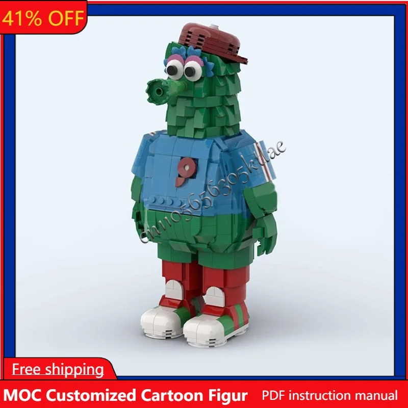 

Набор для сборки модели талисмана Филадельфийских Филлис (1007 деталей), креативный конструктор MOC, развивающий подарок на Рождество для детей