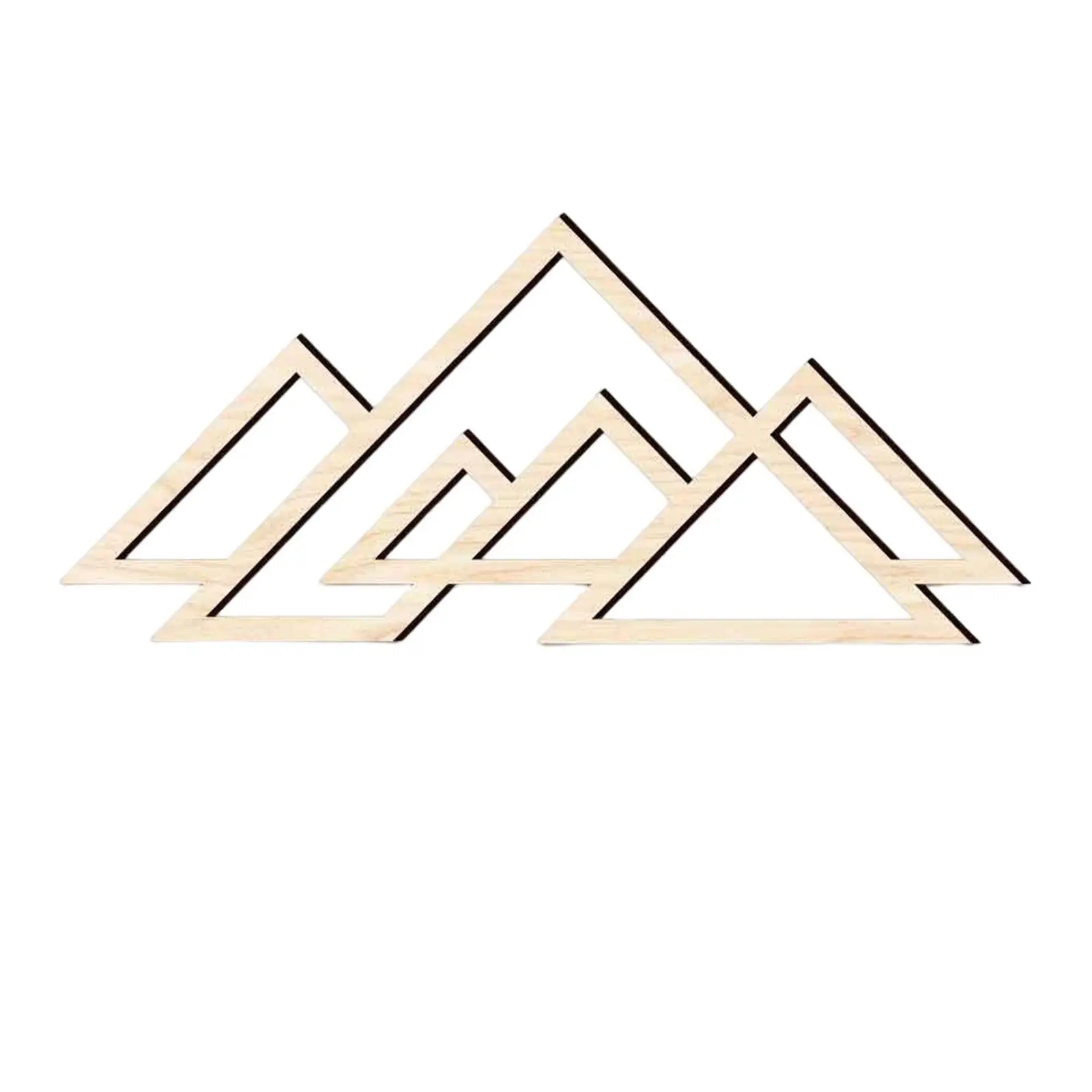 Mountain Wall Decor Wood Ornaments Hanging Hollowed Out Plaque DIY for Living Room Farmhouse Home Bathroom Background